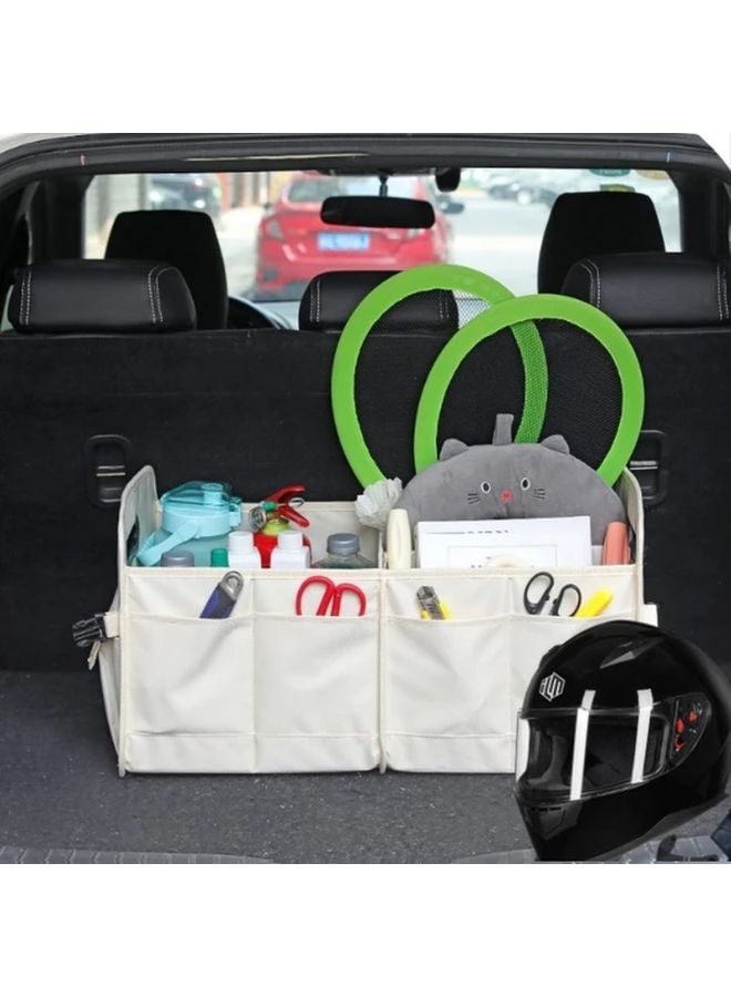 Large Capacity Black Oxford Fabric Trunk Organizer Foldable Car Storage Bag - Image 1